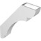 Ekena Millwork 4-in. W x 22-in. D x 28-in. H Olympic Architectural Grade PVC Knee Brace BRCP04X22X28OLY - alternate 4